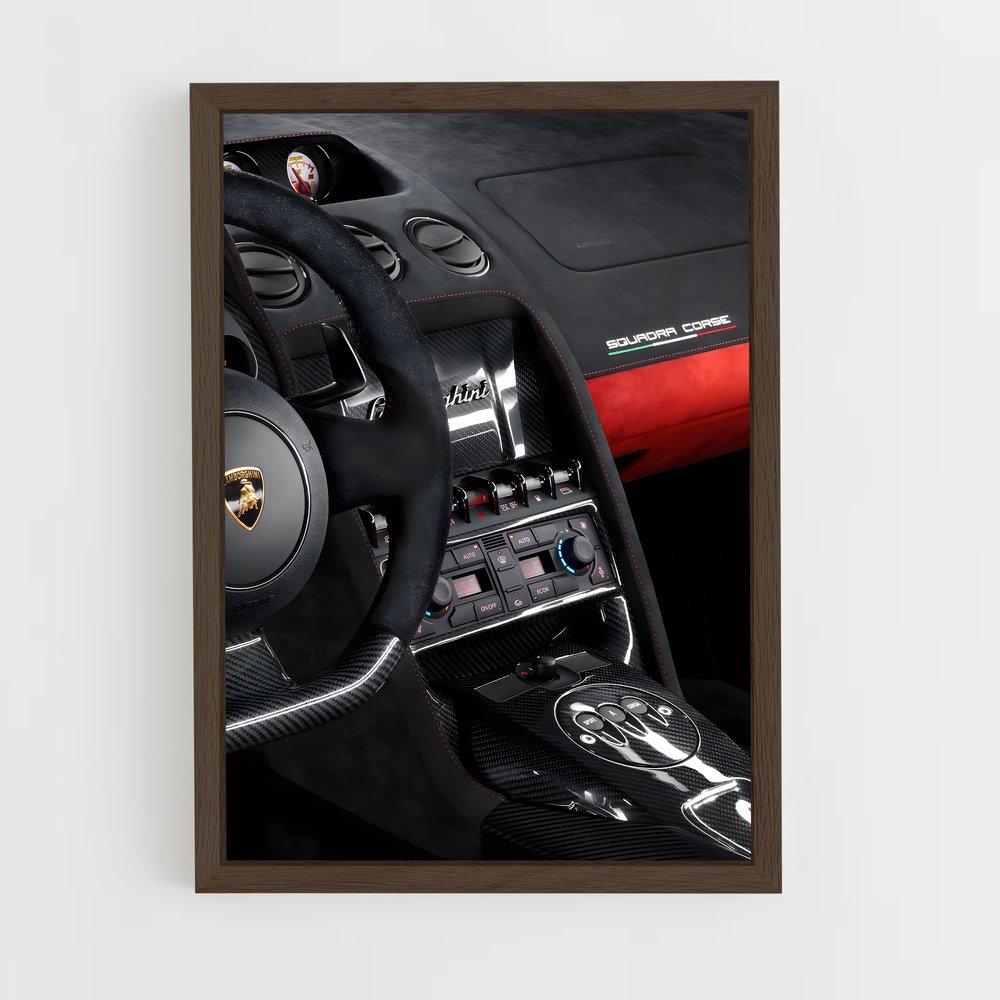 Poster GTR Intérieur – affiche Lamborghini (vue 5)